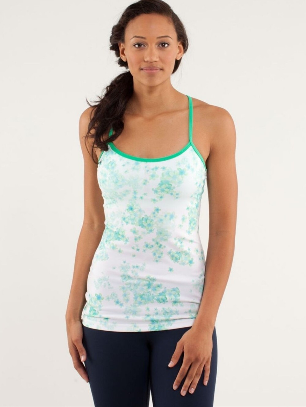 Lululemon Power Y Frangipani Very Green Tank